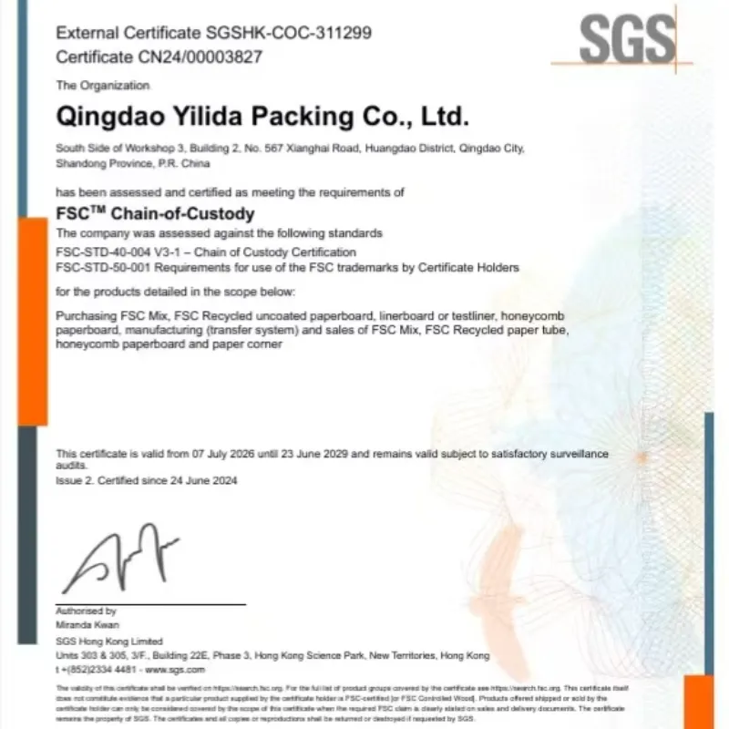 A Qingdao Yilida Packaging speciális képzést tartott az FSC Supply and Demand Chain Management Systemről.