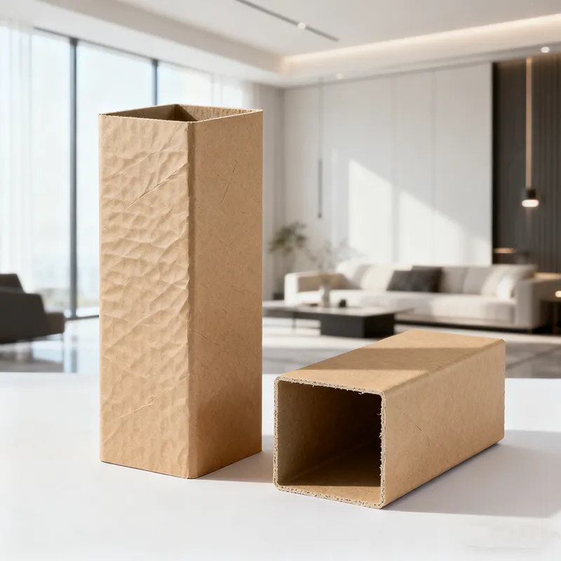 Környezetbarát négyzet alakú papírcsövek